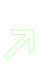 Icono pequeño sin fondo con bordes verdes de flecha apuntando hacia arriba a la derecha