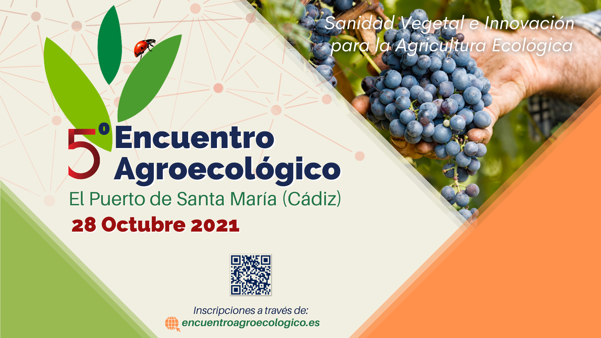 Cartel del 5o Encuentro Agroecológico en El Puerto de Santa María (Cádiz)