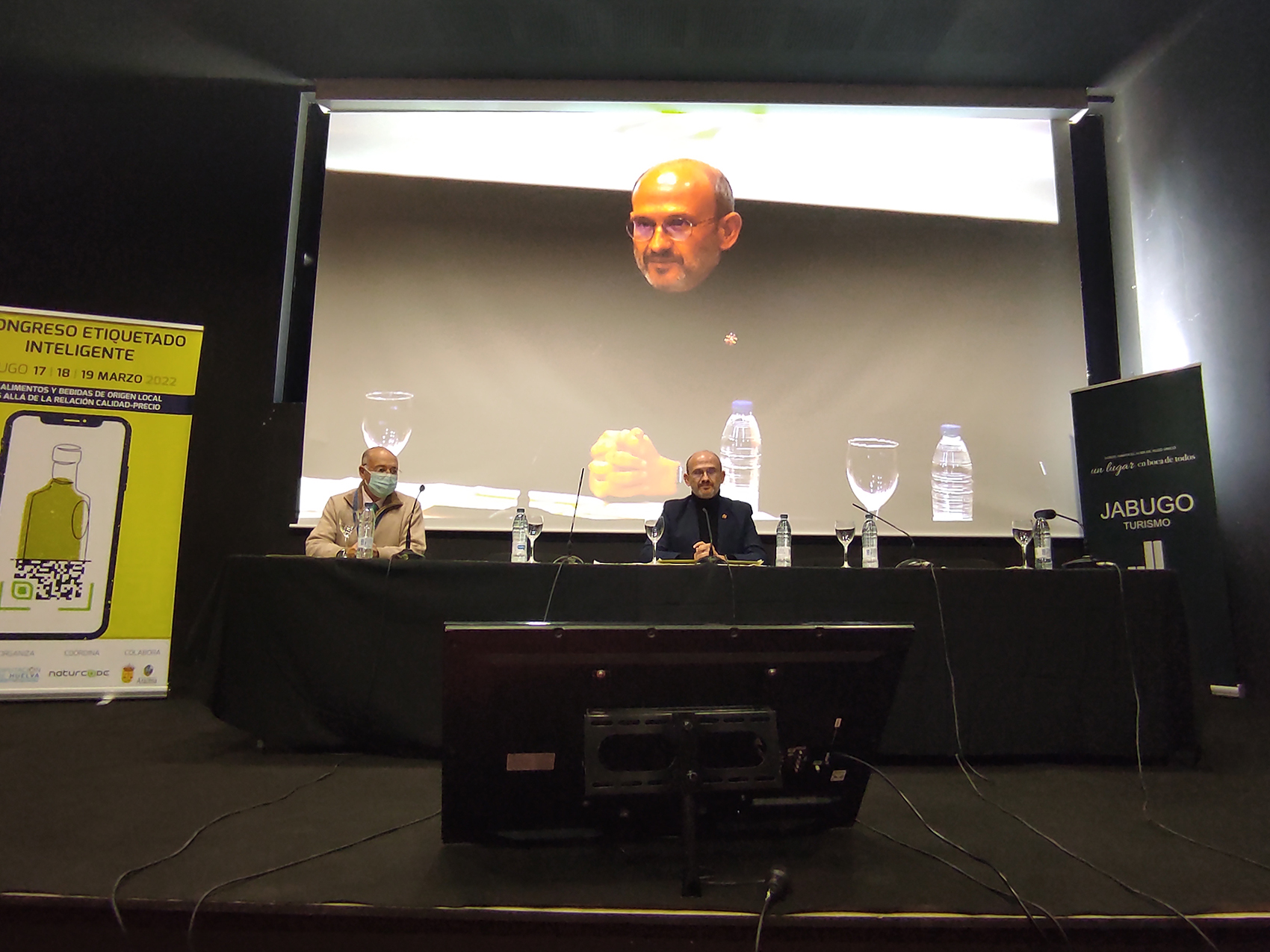 Ángel Gil y José Miguel Herrero hablando en el I Congreso de Etiquetado Digital