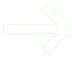 Flecha horizontal verde señalando a la derecha (solo contorno)