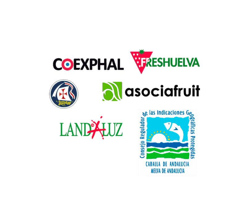 Varios logos de asociaciones alimentarias de España